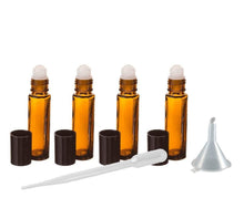 Load image into Gallery viewer, 144 10ml Amber Glass Roll-on Bottles Roller Balls Essential Oil ,EO Essential  DoTerra Young Living Oils Wholesale Bulk - DIY Crafts Perfume