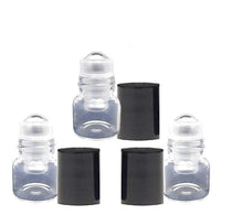 Load image into Gallery viewer, 6 Empty 1mL Mini Glass Metal Roller Ball Bottles Rollerball Bottles Glass Roll-on Refillable Rollon 1/4 Dram INTRO SALE- Essential Oil Safe