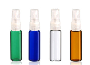 Amber Glass Dram Atomizer Vials 4ml Micro-Mini Spray Bottles, Essential Oil  Perfume Travel / Sample Bottles sampling DIY Cologne
