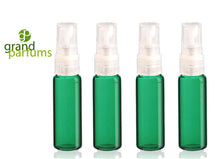 Load image into Gallery viewer, Amber Glass Dram Atomizer Vials 4ml Micro-Mini Spray Bottles, Essential Oil  Perfume Travel / Sample Bottles sampling DIY Cologne