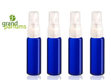 Load image into Gallery viewer, Amber Glass Dram Atomizer Vials 4ml Micro-Mini Spray Bottles, Essential Oil  Perfume Travel / Sample Bottles sampling DIY Cologne