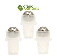 Load image into Gallery viewer, SALE 24 Stainless Steel Roller Ball Bottle Fitments, PREMIUM ROLLERBALLS Replacement Rollon Bottle Rollers, High End Essential Oil Rollers