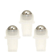 Load image into Gallery viewer, 144 Stainless Steel Roller Ball Bottle Fitments, PREMIUM ROLLERBALLS Replacement Rollon Bottle Rollers, High End Essential Oil Rollers