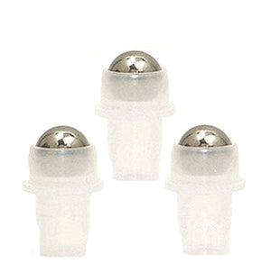 100 Stainless Steel Roller Ball Bottle Fitments, PREMIUM ROLLERBALLS Replacement Rollon Bottle Rollers, High End Essential Oil Rollers