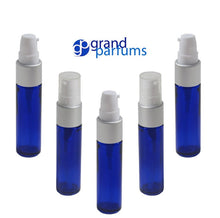 Load image into Gallery viewer, 3 Glass Treatment Pump 1/3 Oz Girly Pink (10ml) Lotion Bottles w/ Silver Matte Vials Serum Foundation Creams Hair Elixirs Cosmetic DIY