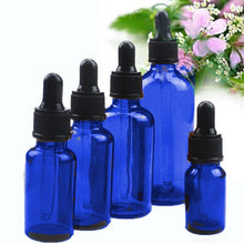 Load image into Gallery viewer, 12 Classic Green 15mL 1/2 Oz Bulb Dropper Bottle Boston Round Black Medicine Bulb Pipette Serum, Measure Carrier Essential Oils Aromatherapy