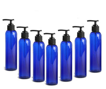 Load image into Gallery viewer, 6 Black 4 Oz Lotion Pump Dispenser BOTTLES 120mL BPA Free PET Black Pump Cap Lotion, Shampoo, Body Cream, Soap Aromatherapy, Essential Oil