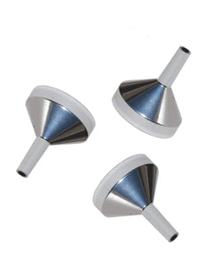12 PREMIUM Silver Metal Mini Funnels High QUALITY for Perfume Essential Oil Decanting DIY Supplies Vial Roll on Bottles 16.5mm Diam Aluminum