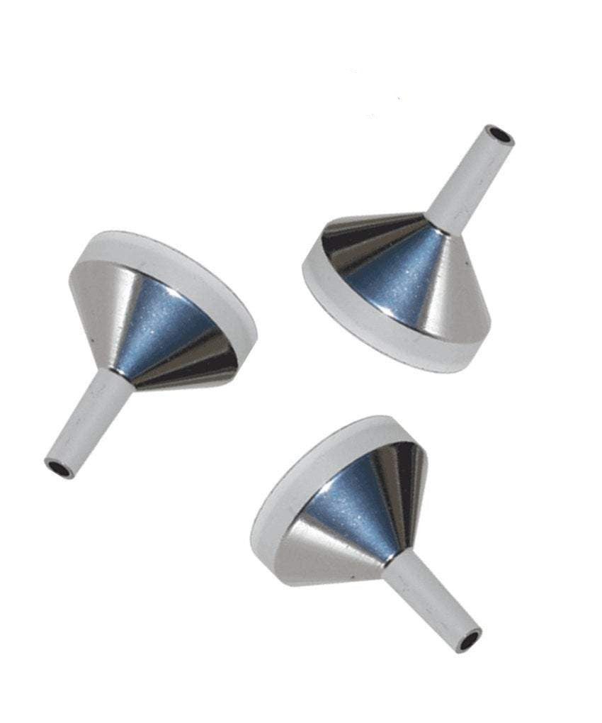 12 PREMIUM Silver Metal Mini Funnels High QUALITY for Perfume Essential Oil Decanting DIY Supplies Vial Roll on Bottles 16.5mm Diam Aluminum
