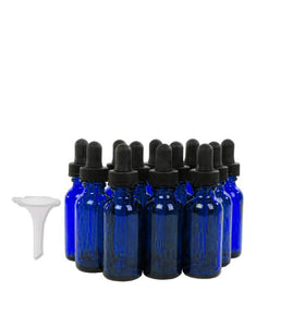12 15mL Glass Dropper Bottles Amber 1/2 Oz Boston Round Black Medicine Bulb Dropper Glass Pipette Oil, Serums, Essential Oils Measure