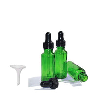 Load image into Gallery viewer, 12 15mL Glass Dropper Bottles Amber 1/2 Oz Boston Round Black Medicine Bulb Dropper Glass Pipette Oil, Serums, Essential Oils Measure
