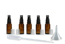Load image into Gallery viewer, 12 COBALT BLUE 10mL Essential Oil Mini Glass Spray Bottles 1/3 Oz Fine Mist Atomizers Aromatherapy, Travel, Freshener, Floral Water