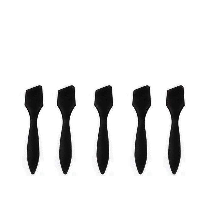 200 Large Cosmetic SPATULAS Disposable Glossy Black Slant Angle for Makeup Mixing Sugar Scrubs, Dispersing Product Discount Beauty Tools DIY