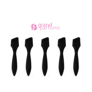 50 Large Cosmetic SPATULAS Disposable Glossy Black Slant Angle for Makeup, Mixing Sugar Scrubs, Dispersing Product Discount Beauty Tools DIY