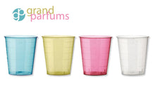 Load image into Gallery viewer, 12  Graduated Measuring Cups 30ml 1 Oz PP Plastic Meausure Oils Perfumes, Assorted Colors for Identification Mixing or for Shot Glasses