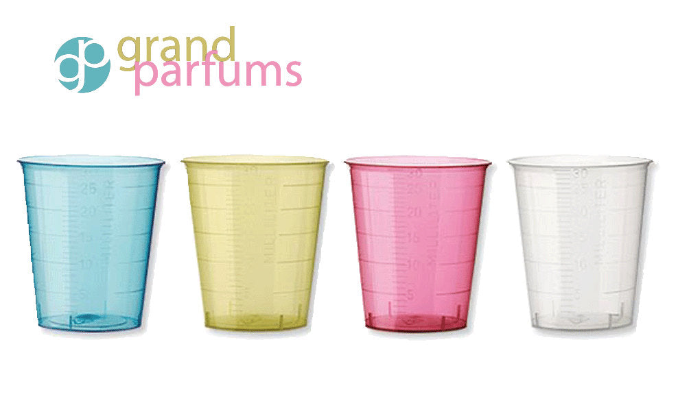 12  Graduated Measuring Cups 30ml 1 Oz PP Plastic Meausure Oils Perfumes, Assorted Colors for Identification Mixing or for Shot Glasses