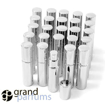 Load image into Gallery viewer, 120 GOLD PERFUME ATOMIZER - Buy Bulk and Save for Fragrance Decanting Perfume Sample Spray Bottle 10 ml  1/3 Oz Gift Item with Free Pipette