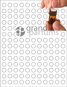 Essential Oil Labels Sheet of 1/2" White Matte Labels for Bottles Laser, Inkjet, Pen High Quality Essential Oil STICKERS 154 Labels /Page