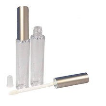 Load image into Gallery viewer, 12 Lip Gloss 8ml Tubes w/ Metallic GOLD Wand Top Private Label Cosmetic Packaging Lipstick Balm Makeup Artists Soft flocked tip PVC PLASTIC