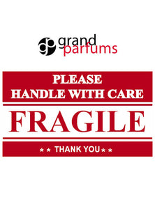 50 FRAGILE, Handle With Care Stickers Labels Shipping 2" x 3" Postal Notifications RED and WHITE - Thank You Package Labels