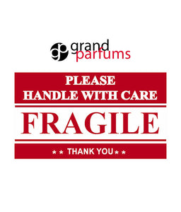 50 FRAGILE, Handle With Care Stickers Labels Shipping 2" x 3" Postal Notifications RED and WHITE - Thank You Package Labels