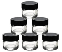 Load image into Gallery viewer, 50 5ml GLASS Cosmetic Jars Mini Lip Balm, Lip Stick, Gloss Salve Solid Perfume, Eye Cream, Body Cream, Eye Shadow, Sample Party Favor Jars