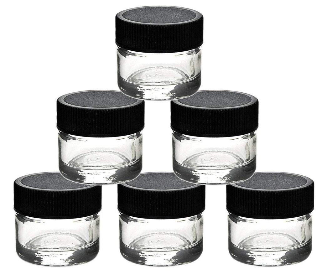 50 5ml GLASS Cosmetic Jars Mini Lip Balm, Lip Stick, Gloss Salve Solid Perfume, Eye Cream, Body Cream, Eye Shadow, Sample Party Favor Jars