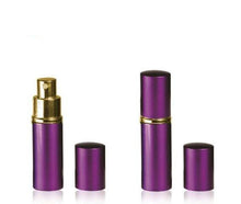 Load image into Gallery viewer, 10 ml Perfume Atomizers, 3 pk. ,choose from Purple, Gold or Silver Empty Refillable Purse Spray Bottle