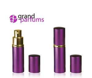 Deep Purple 10ml  Perfume Atomizers New Shiny Empty Refillable Purse Spray Bottle, Travel Bottle Perfume, Cologne, Freshen up Fragrance