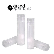 Load image into Gallery viewer, 4 Empty Lip Balm Tubes for DIY Lip Stick Lip Gloss , Solid Perfume, Salve, with Caps