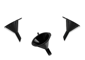 12 Disposable Black Micro Funnels for Perfume Mini Plastic Funnel Perfume Decanting, Essential Oil Vials, 28mm Decant Supplies, Tiny Small