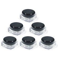 Load image into Gallery viewer, 12 Clear Lid /Caps 5g Jars 5 gram + Free Spatula/ Spoons
