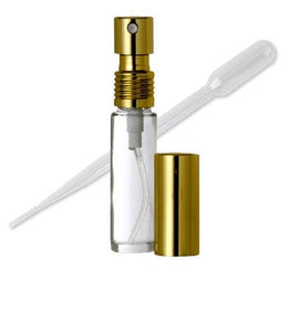 12 10ml Glass Fine Mist Perfume Atomizer with Gold Spray Pump, for Perfumes, Cologne Essential Oil Blends Decant with Funnel, Pipette 1/3 Oz