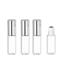 Load image into Gallery viewer, 12 LUXURY Premium Slim Glass 3ml Amber Roll-on, Roller Perfume Bottles STAINLESS STEEL Ball Fitment, 1/10 Oz Essential Oil, Lip Gloss, 3 ml