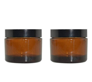 FINAL CLOSEOUT SaLE! 50 Black Mist PET Plastic 1.7 Oz Jars w/ Upscale Black Lids 50ml Body Butter Scrub Salts, Mens Packaging, Double Walled