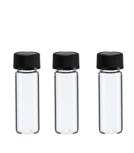 18 Clear Glass DRAM Vials SAMPLER Sample Tester 3.7ml Empty Bottles w/ Caps WHOLESALE 1/8 Ounce Perfume, Essential Oil, Cosmetics .125 Oz