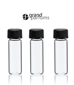 36 Clear Glass DRAM Vials SAMPLER Sample Tester 3.7ml Empty Bottles w/ Caps WHOLESALE 1/8 Ounce Perfume, Essential Oil, Cosmetics .125 Oz