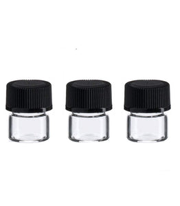 24 Clear Glass 1/4 DRAM Vials SAMPLER Sample Tester 1ml Empty Bottles w/ Caps MINI Wholesale Tiny Perfume, Essential Oil, Cosmetics .125 Oz