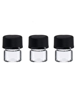 144 Clear Glass 1/4 DRAM Vials SAMPLER Sample Tester 1ml Empty Bottles w/ Caps MINI Wholesale Tiny Perfume, Essential Oil, Cosmetics .125 Oz