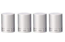Load image into Gallery viewer, 144 MATTE SILVER Roll On Bottle CAPS Upscale Metallic Lid for 5ml and 10ml Glass Roller Ball Bottles Essential Oil Perfume Lip Gloss Roll-on