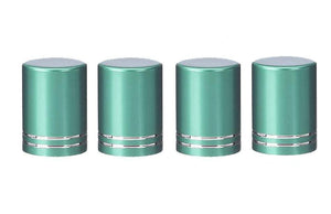 144 MATTE SILVER Roll On Bottle CAPS Upscale Metallic Lid for 5ml and 10ml Glass Roller Ball Bottles Essential Oil Perfume Lip Gloss Roll-on