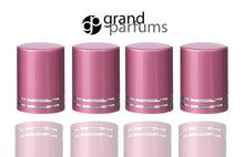 Load image into Gallery viewer, 6 MATTE TURQUOISE Roll On Bottle CAPS Upscale Metallic Lid for 5ml, 10ml Glass Roller Ball Bottles Essential Oil Perfume Lip Gloss Roll-on