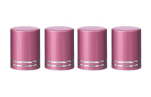 Load image into Gallery viewer, 100 MATTE SILVER Roll On Bottle CAPS Upscale Metallic Lid for 5ml and 10ml Glass Roller Ball Bottles Essential Oil Perfume Lip Gloss Roll-on