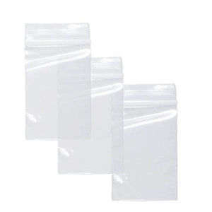 100 Ziplock Pre Opened  Zip Zip Loc Bags 2" x 2" Easy Sealing Pouches for Mailing Essential Oil Bottles Small Ornaments Jewelry, Rhinestones