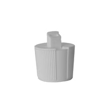 Load image into Gallery viewer, 12 Sets 4 Oz Natural HDPE Cylinders Round Plastic Bottles w/ White Turret Squeeze Bottle Dispensing Spout Pour Caps - bulk pricing BPA Free