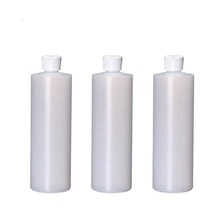 Load image into Gallery viewer, 12 Sets 4 Oz Natural HDPE Cylinders Round Plastic Bottles w/ White Turret Squeeze Bottle Dispensing Spout Pour Caps - bulk pricing BPA Free