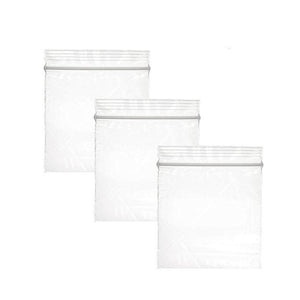 100 Ziplock Pre Opened  Zip Zip Loc Bags 2" x 2" Easy Sealing Pouches for Mailing Essential Oil Bottles Small Ornaments Jewelry, Rhinestones