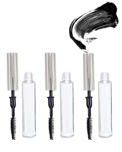 3 LUXURY Empty Mascara Container 7.5ml Tubes 1/4 Oz Shiny GOLD Metallic Applicator Wand Caps 7.5ml Private Label Packaging DIY Cosmetics