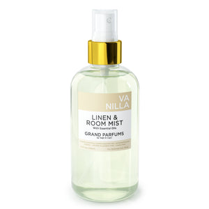 Organic Basil Spray Mist for Room, Linens and Body - by Sage & Capri for Grand Parfums - 240mL/8 Oz